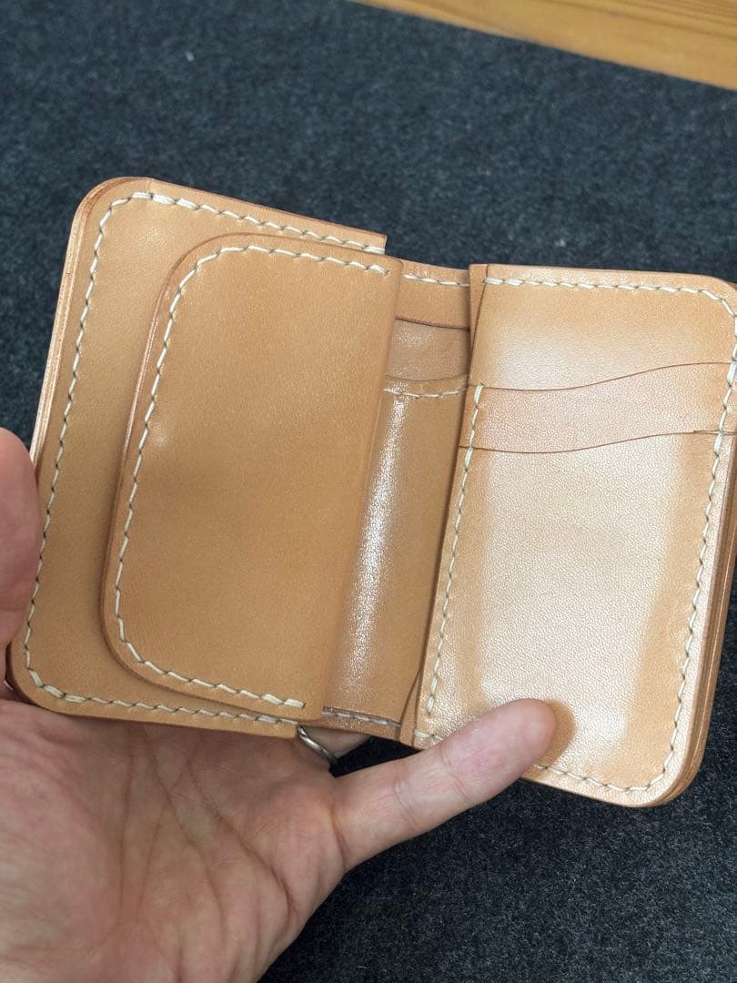 ハンドメイド HPW-01 ミドルウォレット レザー 栃木