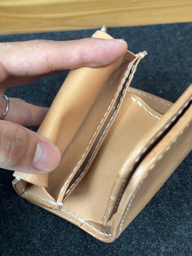 ハンドメイド HPW-01 ミドルウォレット レザー 栃木