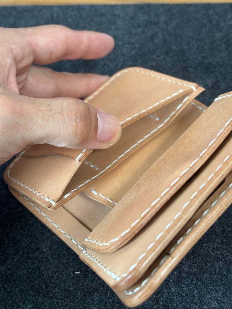 ハンドメイド HPW-01 ミドルウォレット レザー 栃木