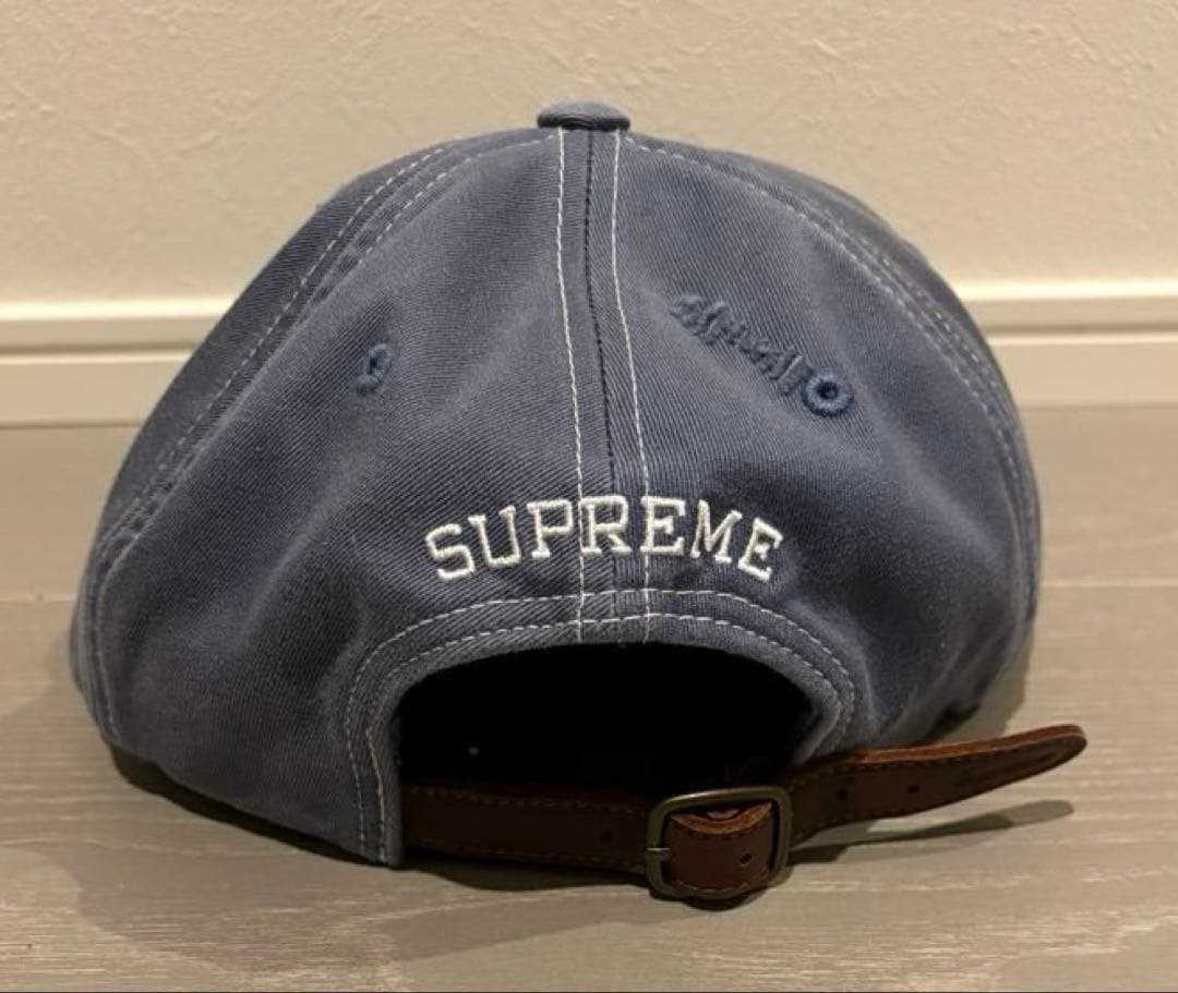 帽子 Supreme Distressed Script 6-Panel Slate