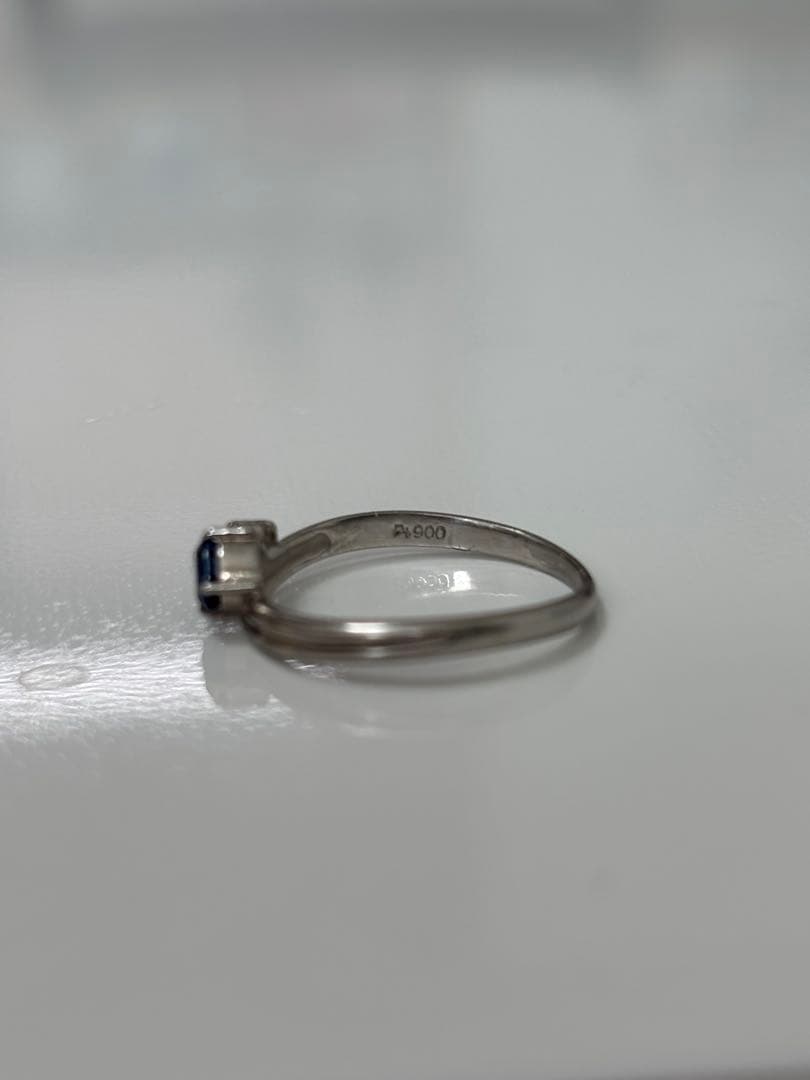 pt900 サファイアリング　9号
