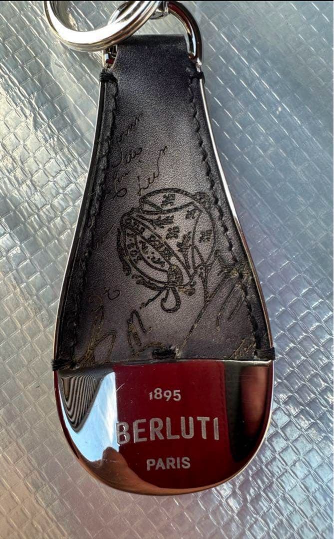 BERLUTI ベルルッティ 靴べラ シューホーンチャームキーリング