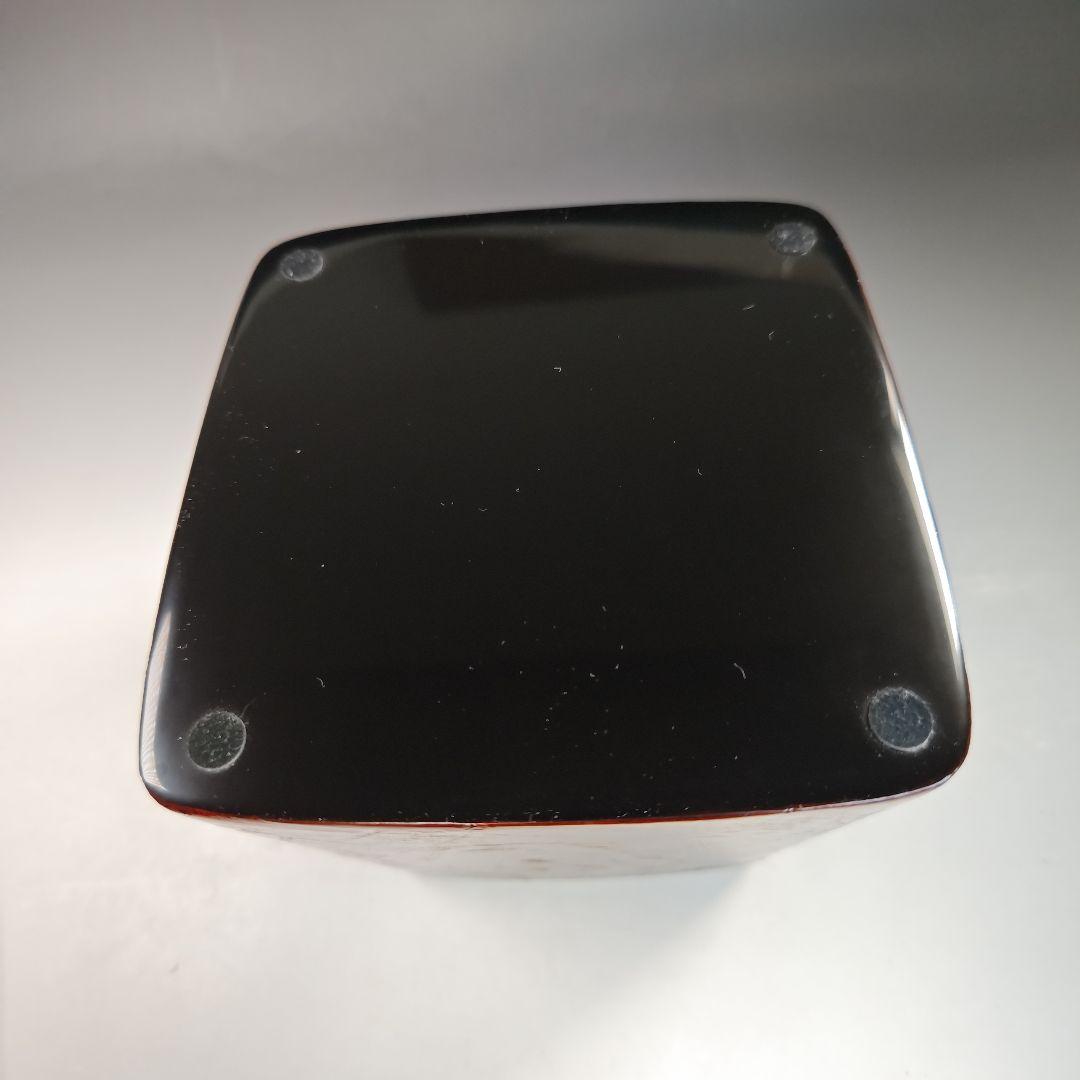 イ751 水指『輪島塗　作家物　四方形　水指　共箱』茶道具