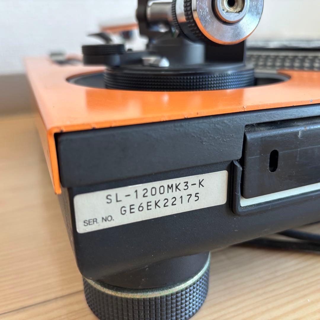 動作品　Technics SL-1200 MK3 テクニクス　レコードプレーヤー