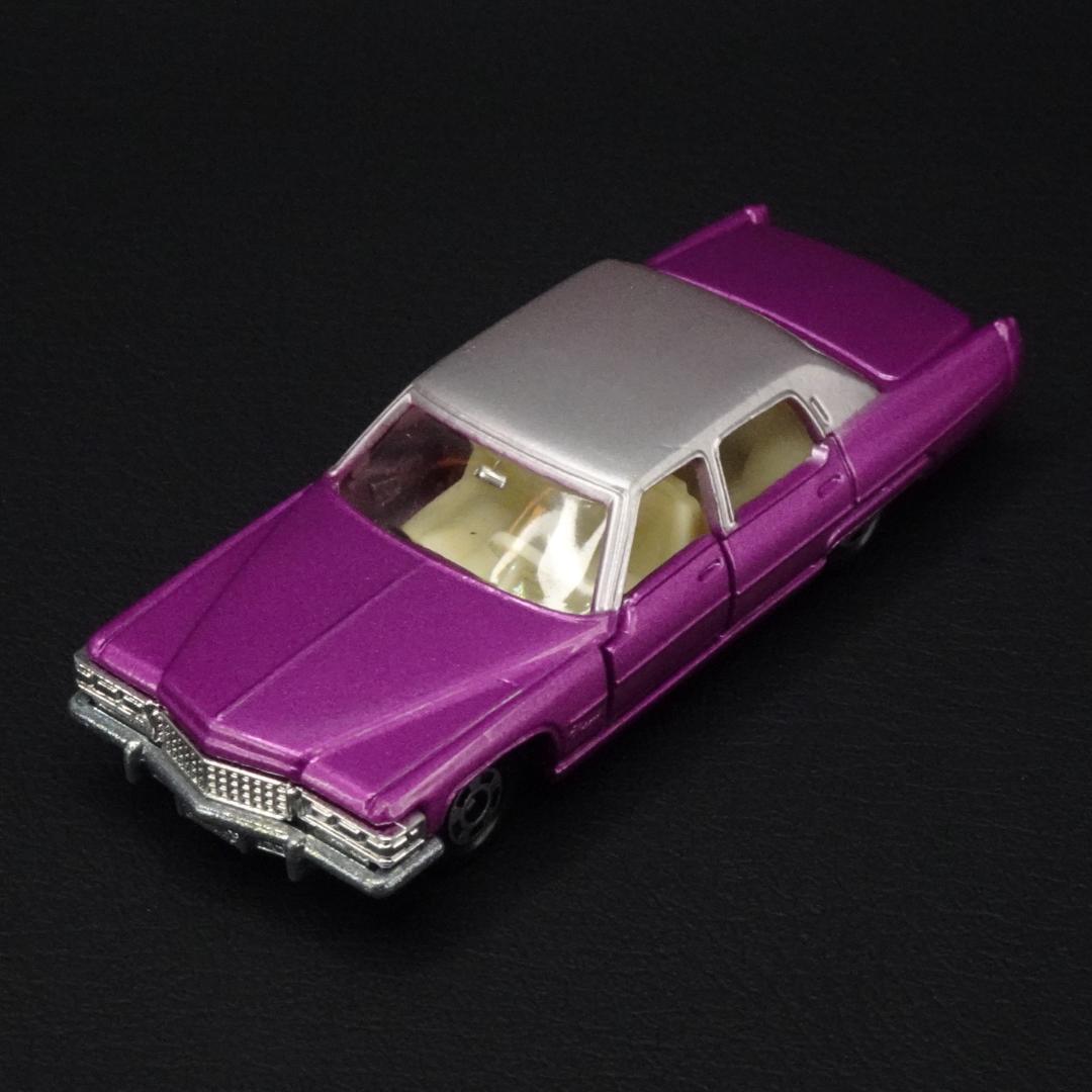 ★トミカ 青箱 F2　日本製　キャデラック　フリートウッド ブローアム　紫×銀