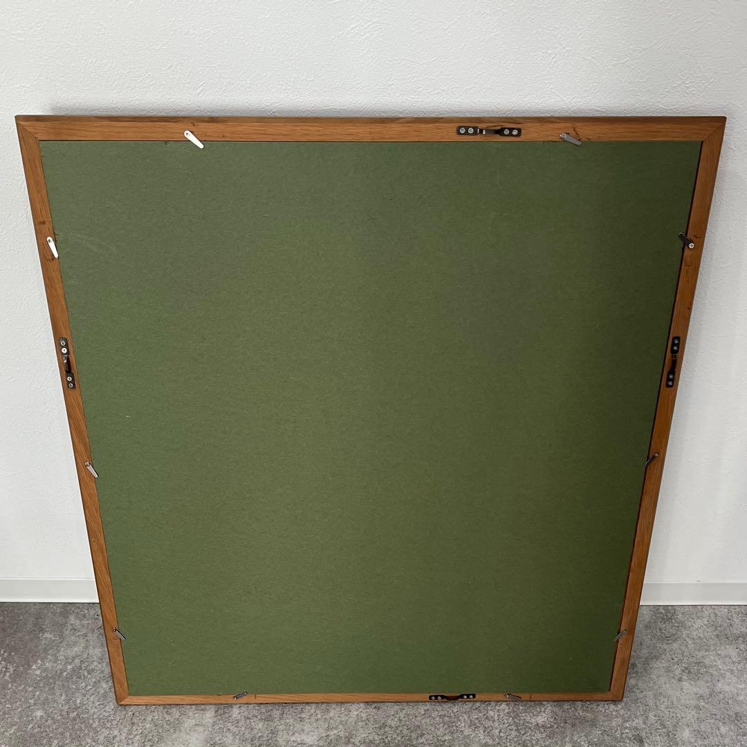 新品未使用 ダークブラウン 油彩額縁 木製フレーム 8号