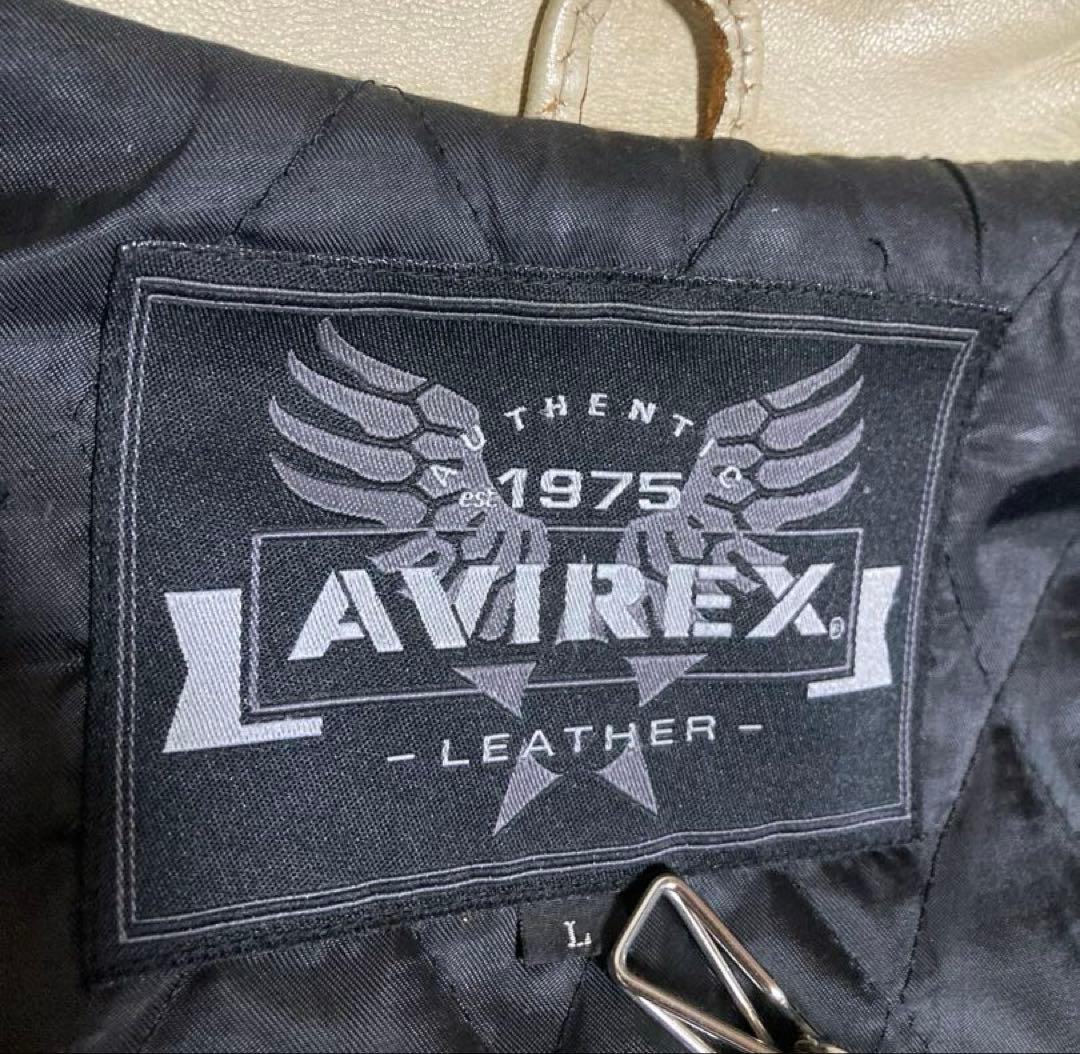 極希少 AVIREX 世界80着限定 虎&蛇墨絵 レザー ライダースジャケット