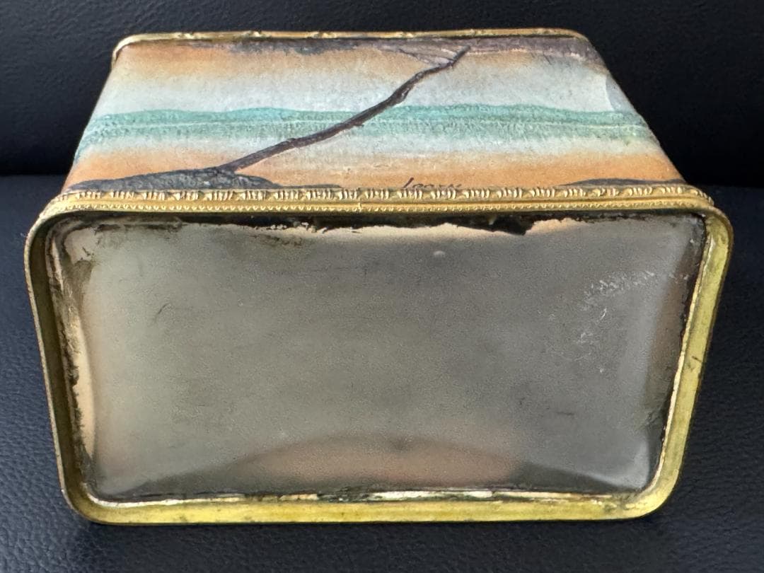 【工芸品】ルグラ Legras フラワーベース 「湖畔」