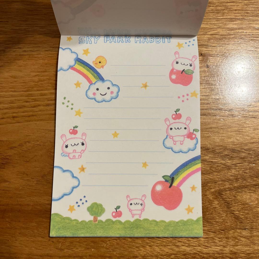 平成レトロメモ帳　スカイパークラビット　うさぎ