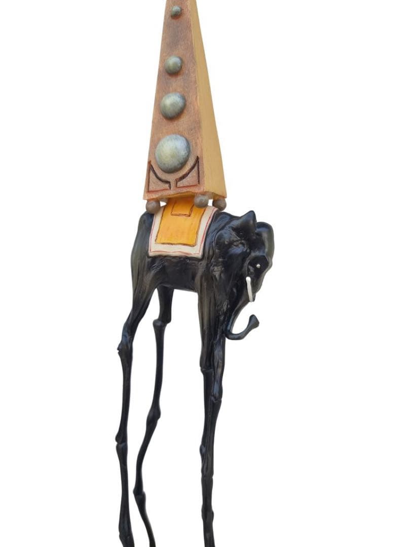 サルバドール・ダリ作 「聖アントニウスの誘惑」から象（ゾウ）の彫刻 宇宙象