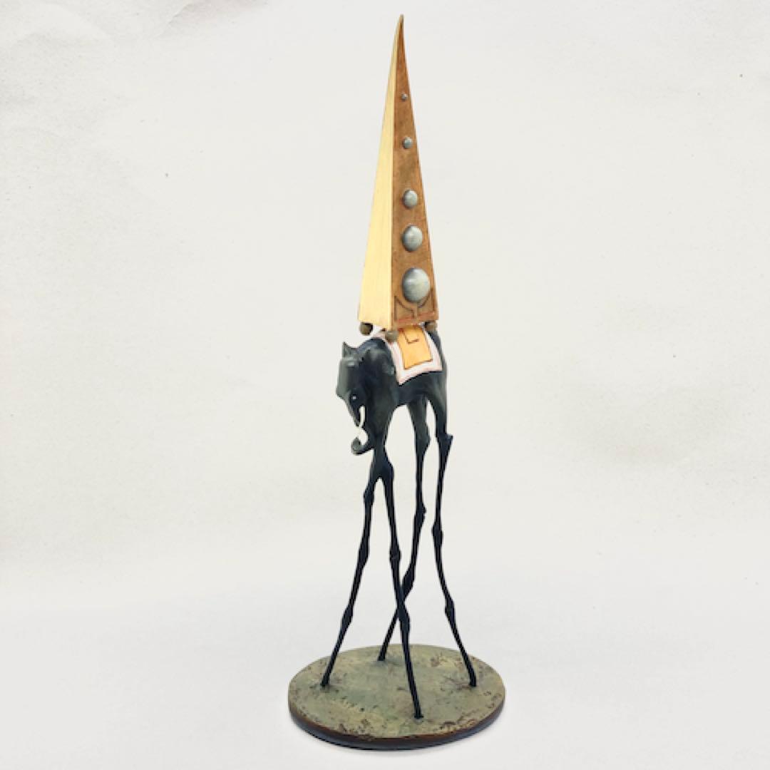 サルバドール・ダリ作 「聖アントニウスの誘惑」から象（ゾウ）の彫刻 宇宙象