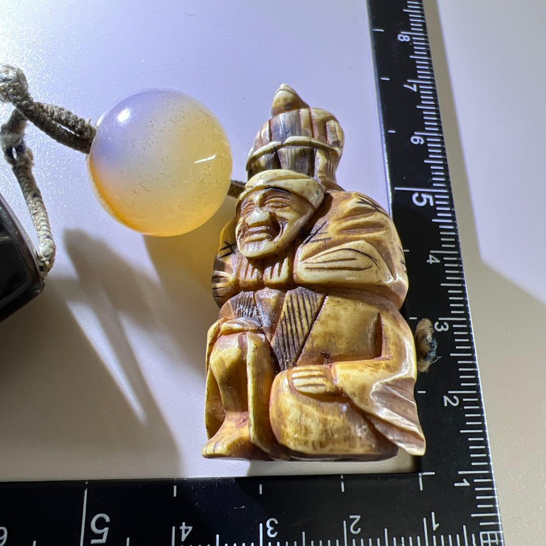 印籠人物根付緒締付　56g 東Y7-0918⭐︎2Fタエサ