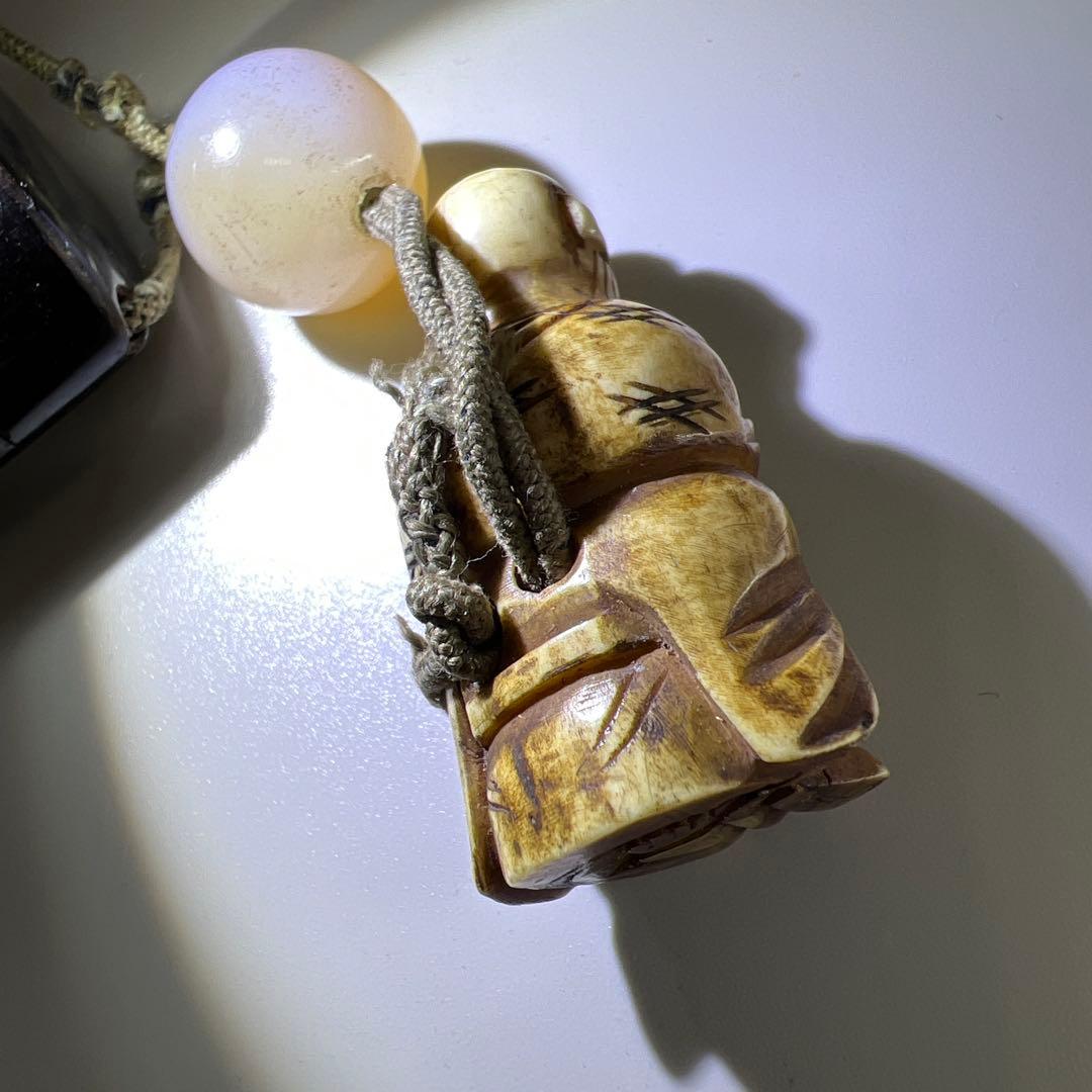 印籠人物根付緒締付　56g 東Y7-0918⭐︎2Fタエサ