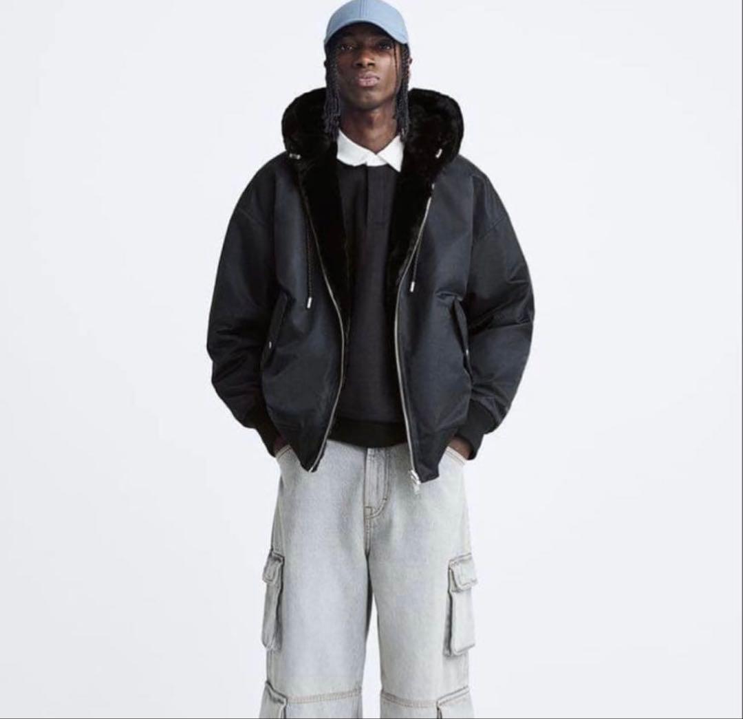 XL【完売品】ZARA ザラ リバーシブル　ボンバージャケット 2way