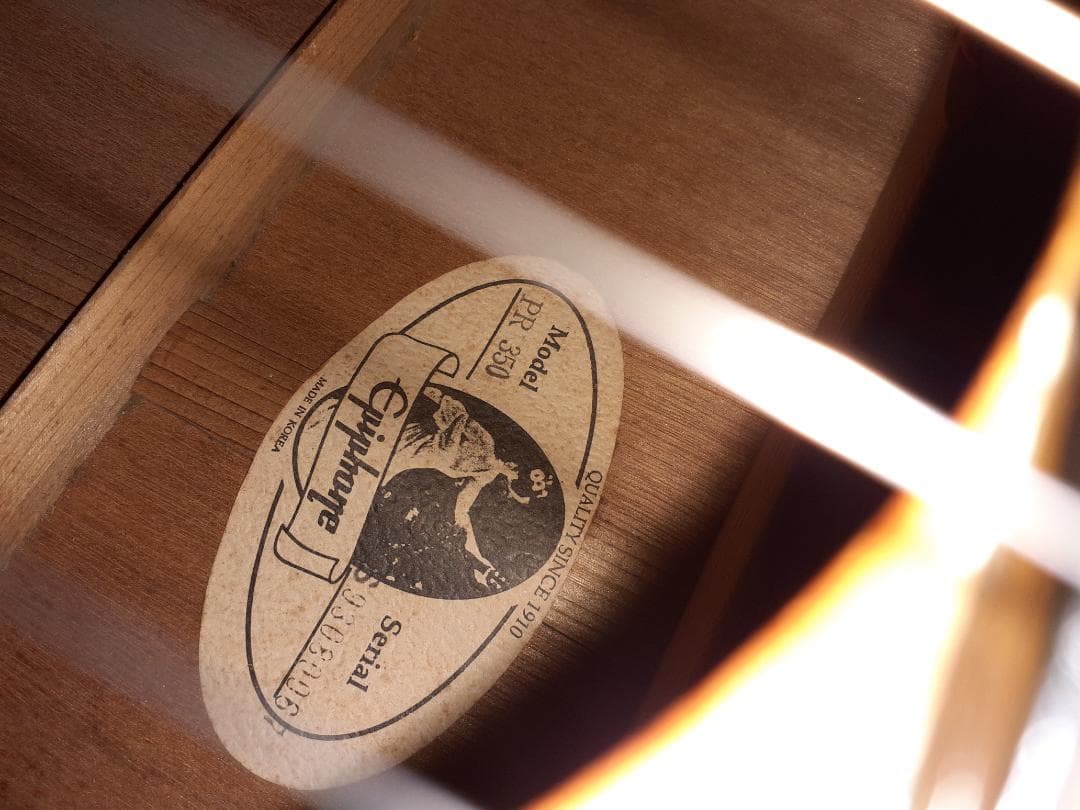 格安出品 Epiphone PR350 FISHMAN PU装着 エレアコ仕様