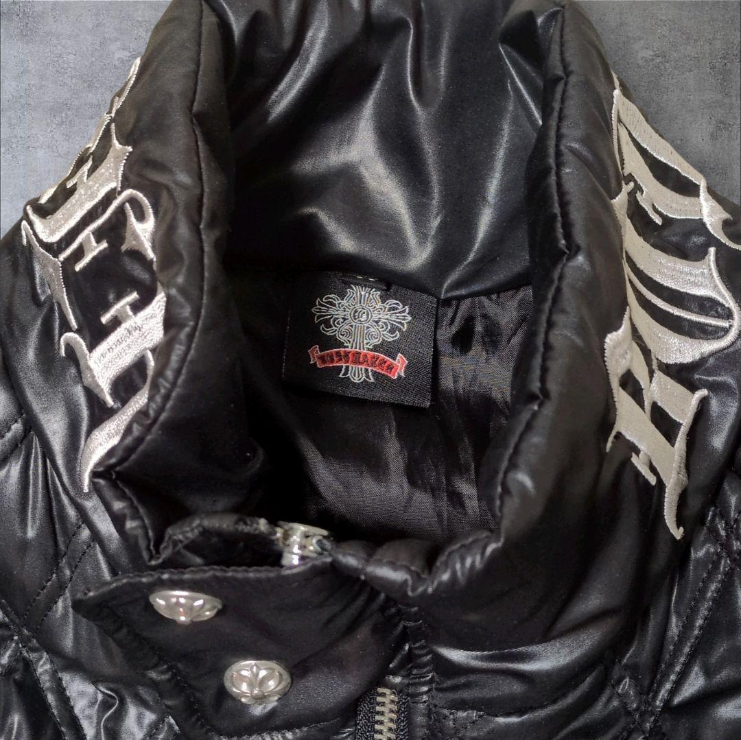 y2k 光沢 キルティング スタンド ブルゾン gimmick 短丈 お兄系