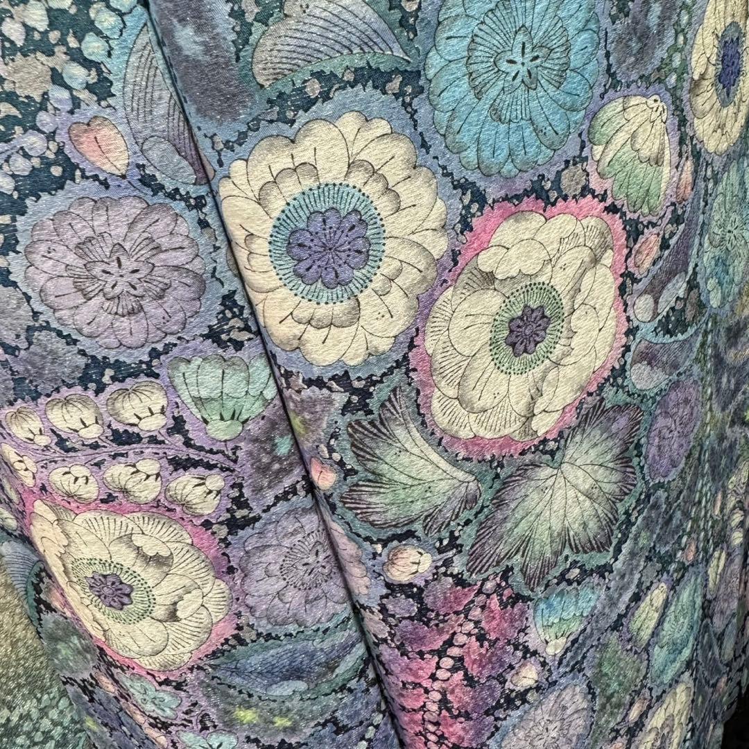 美品　辻が花　銀通し　辻ヶ花　ぼかし　逸品　フルセット　振袖　振り袖