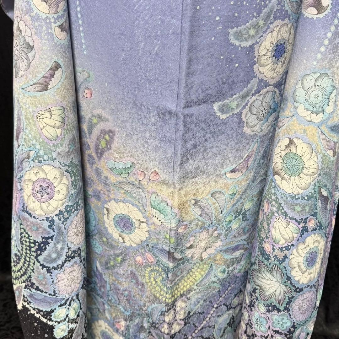 美品　辻が花　銀通し　辻ヶ花　ぼかし　逸品　フルセット　振袖　振り袖