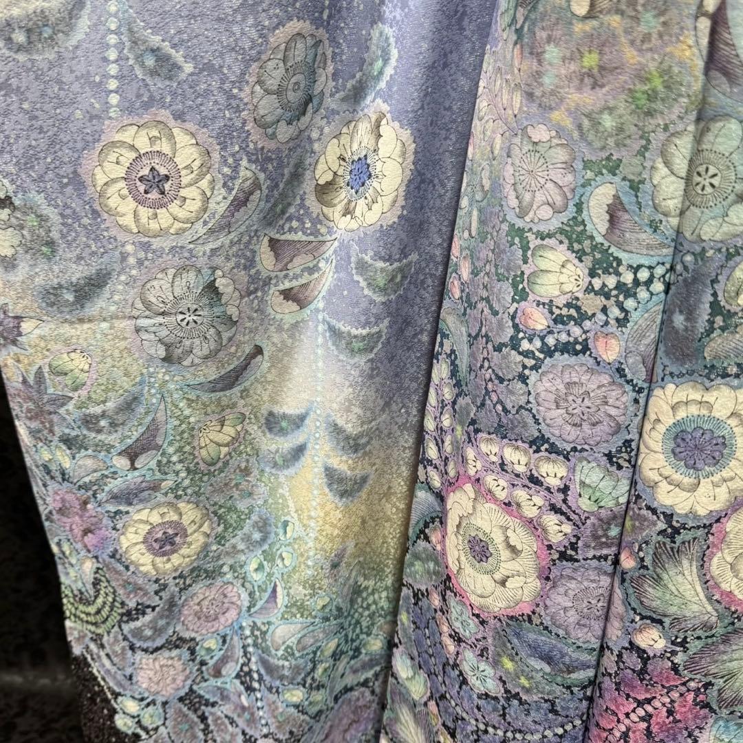 美品　辻が花　銀通し　辻ヶ花　ぼかし　逸品　フルセット　振袖　振り袖