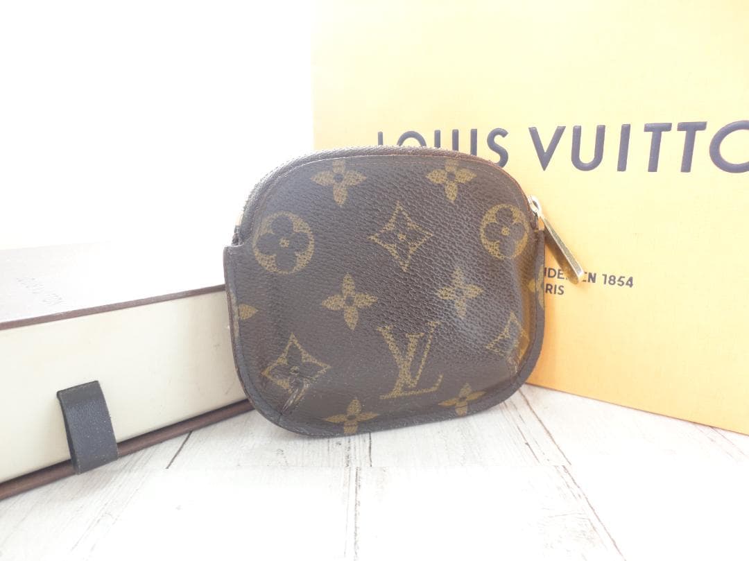 美品★ルイ・ヴィトン モノグラム【ケース】ポルトモネ・シリング★C12