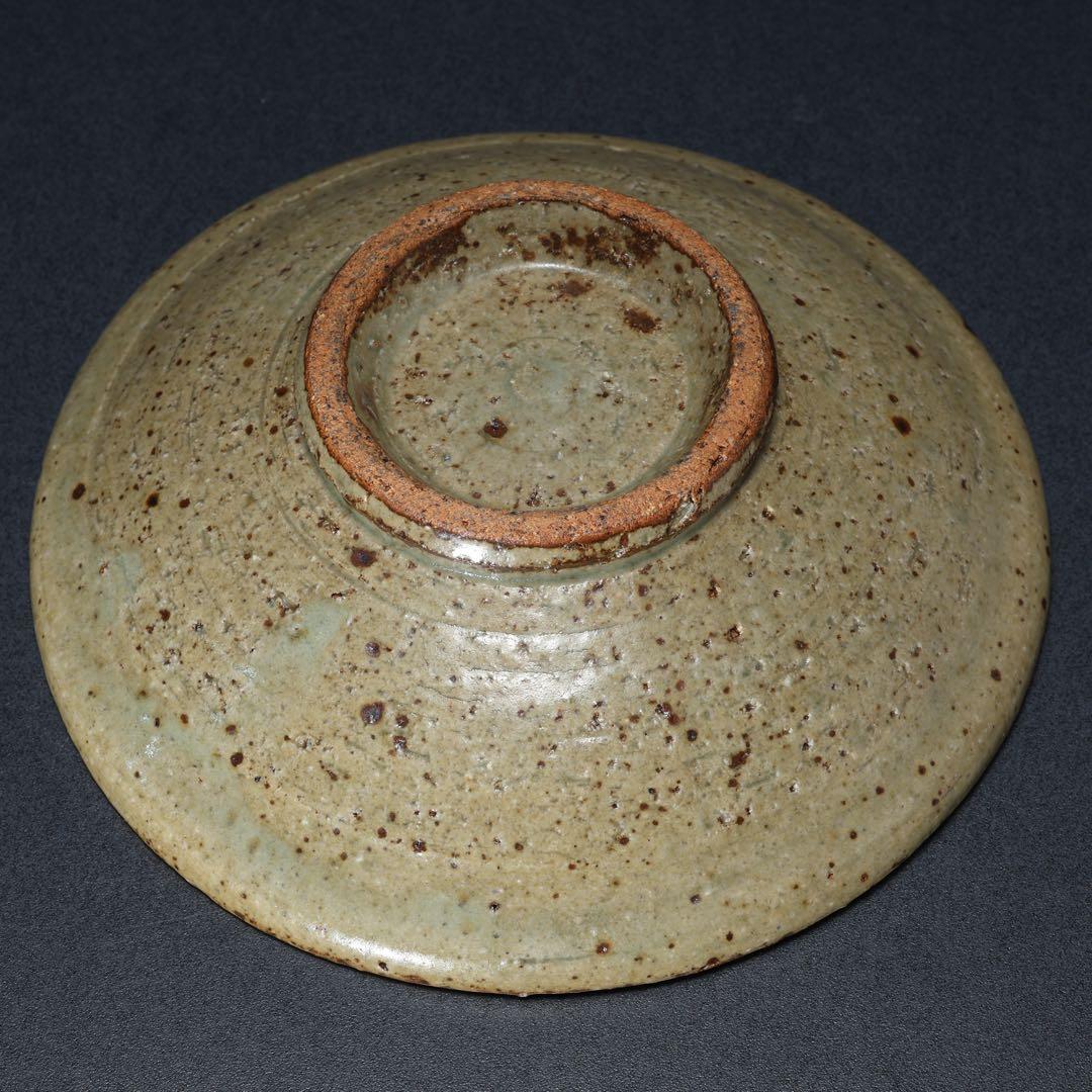 浜田庄司　象嵌小皿　まんじゅう皿　人間国宝　民藝　R1488w3