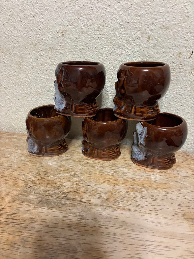 ビンテージ50s スカル　髑髏　骸骨　デカンタ　ネイバーフッド　ハロウィン　死神