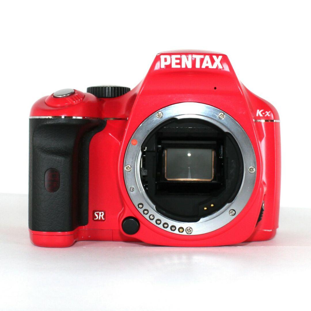 PENTAX K-x デジタル一眼レフカメラ レッド iPhone転送✨完動品✨