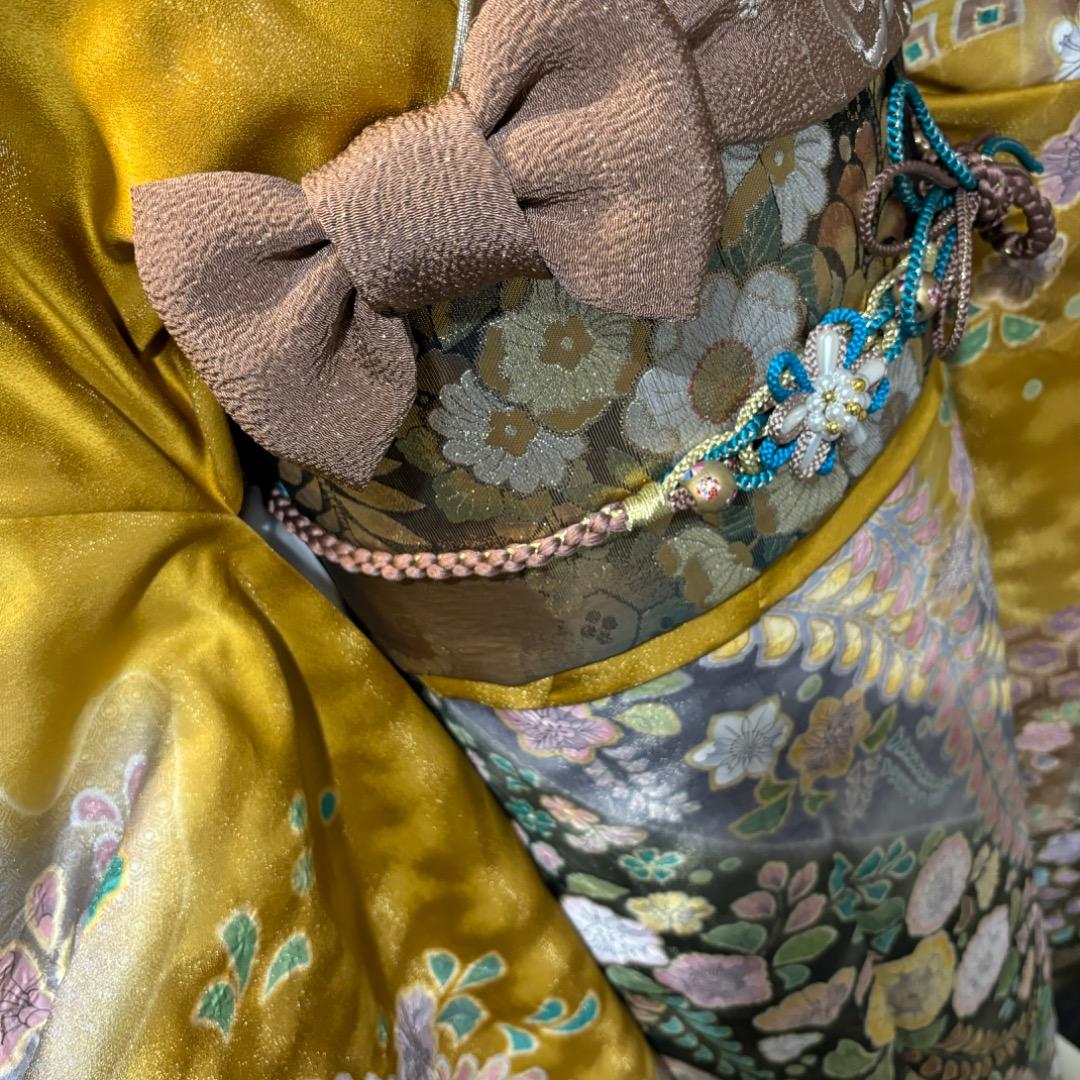 美白　辻ヶ花　金通し　花絞り　染分け　逸品　振袖　フルセット 振り袖