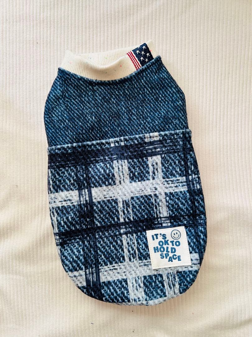 犬服ハンドメイド　タンクトップ(モカ＆アルディ)