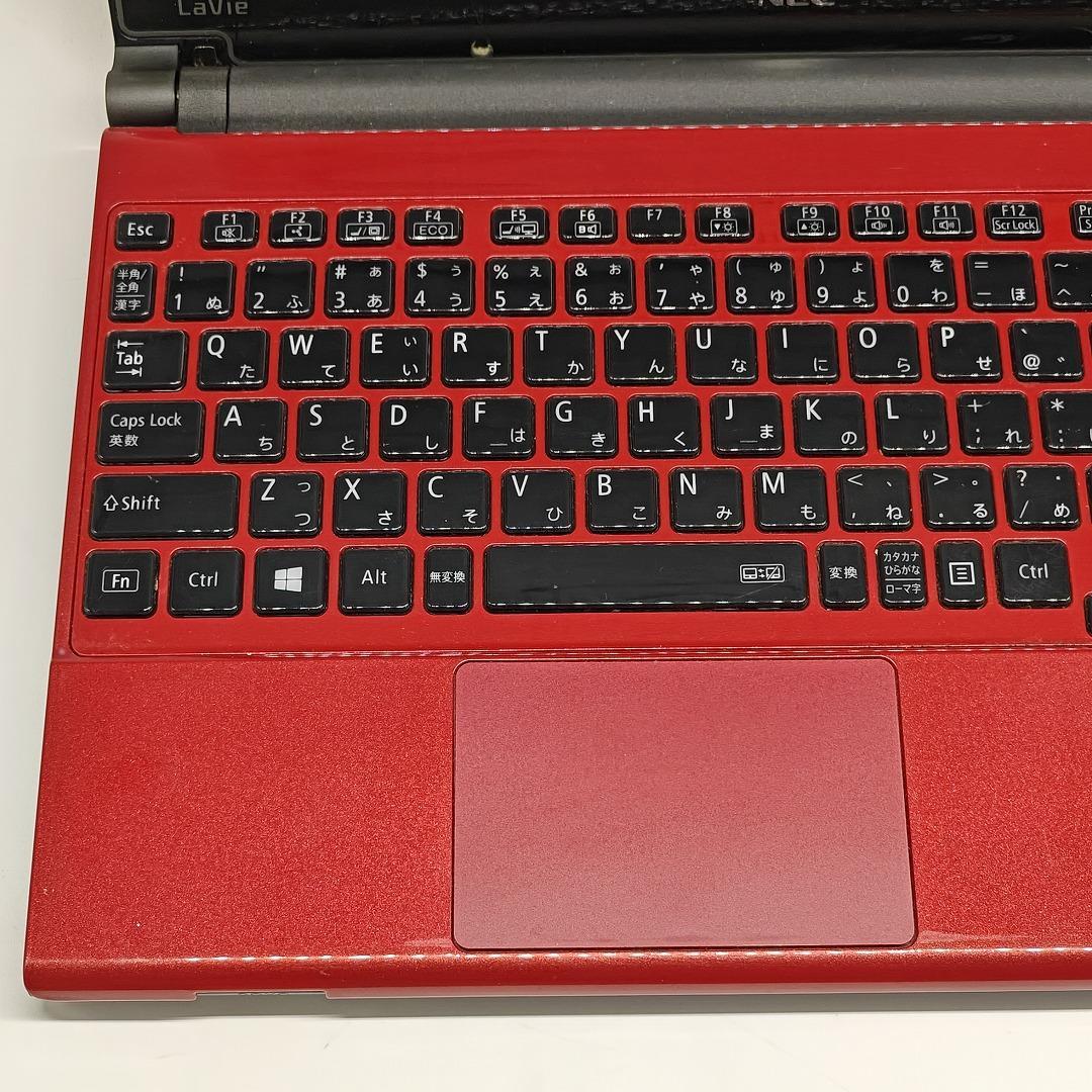 【NEC】LAVIE 高性能i7 SSD256GB 8GB レッド ノートPC
