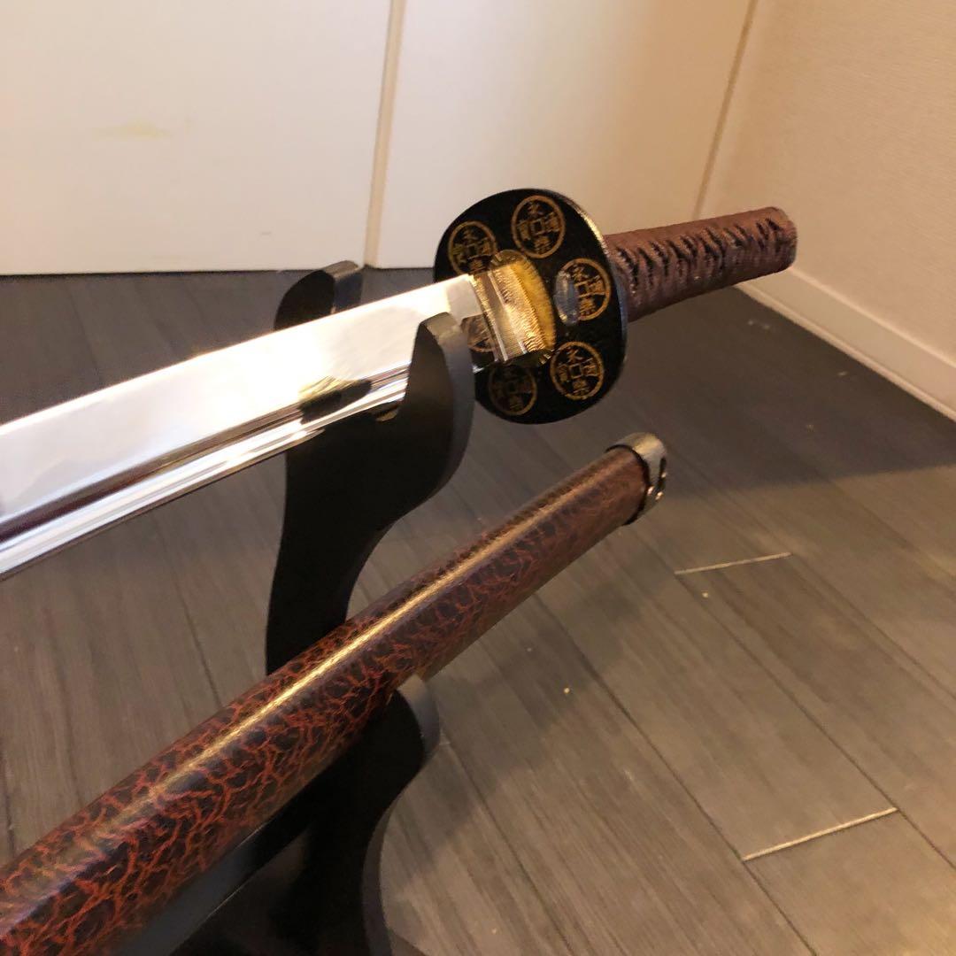 高級模造刀　刀　樋入り刀身　優波紋　本格居合刀