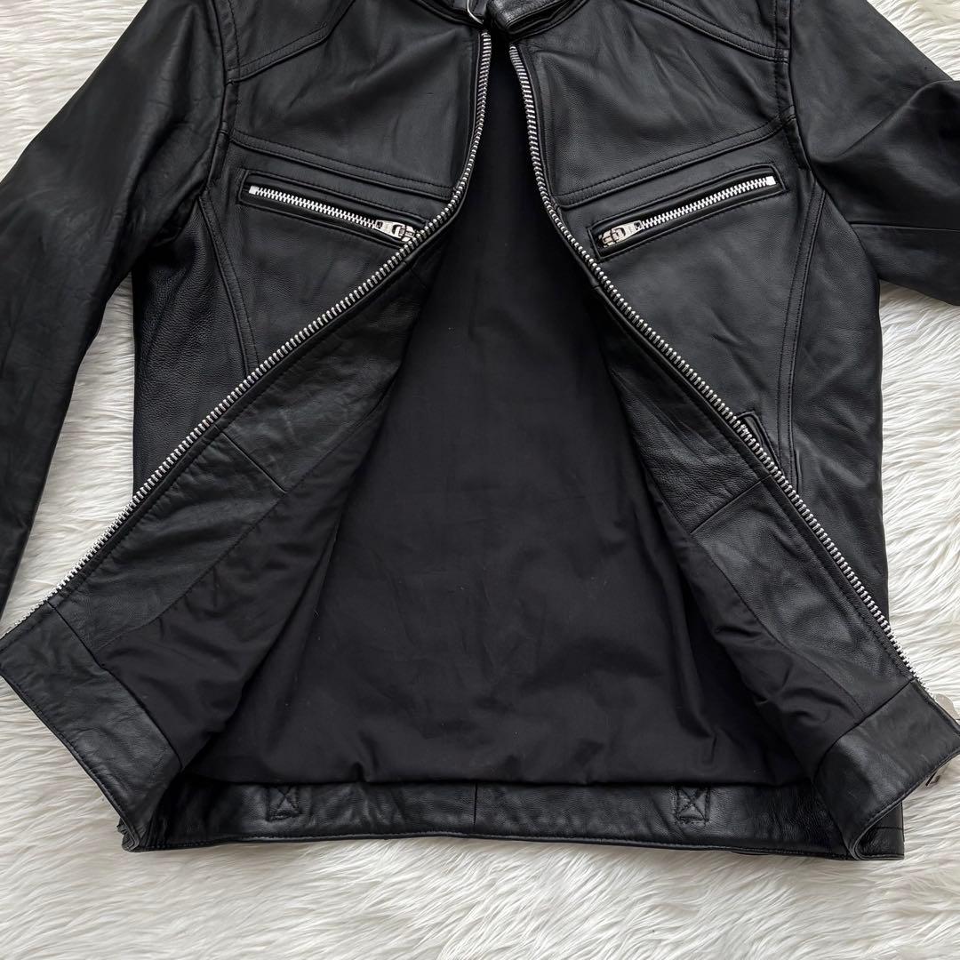 【mさま専用】JACKROSE 羊革 レザージャケット シングルライダース