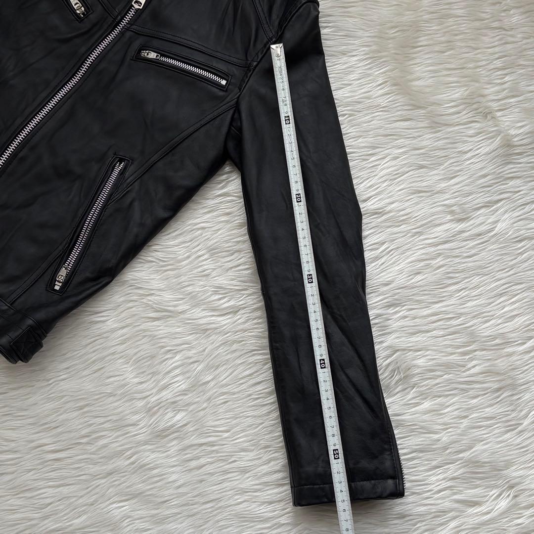 【mさま専用】JACKROSE 羊革 レザージャケット シングルライダース