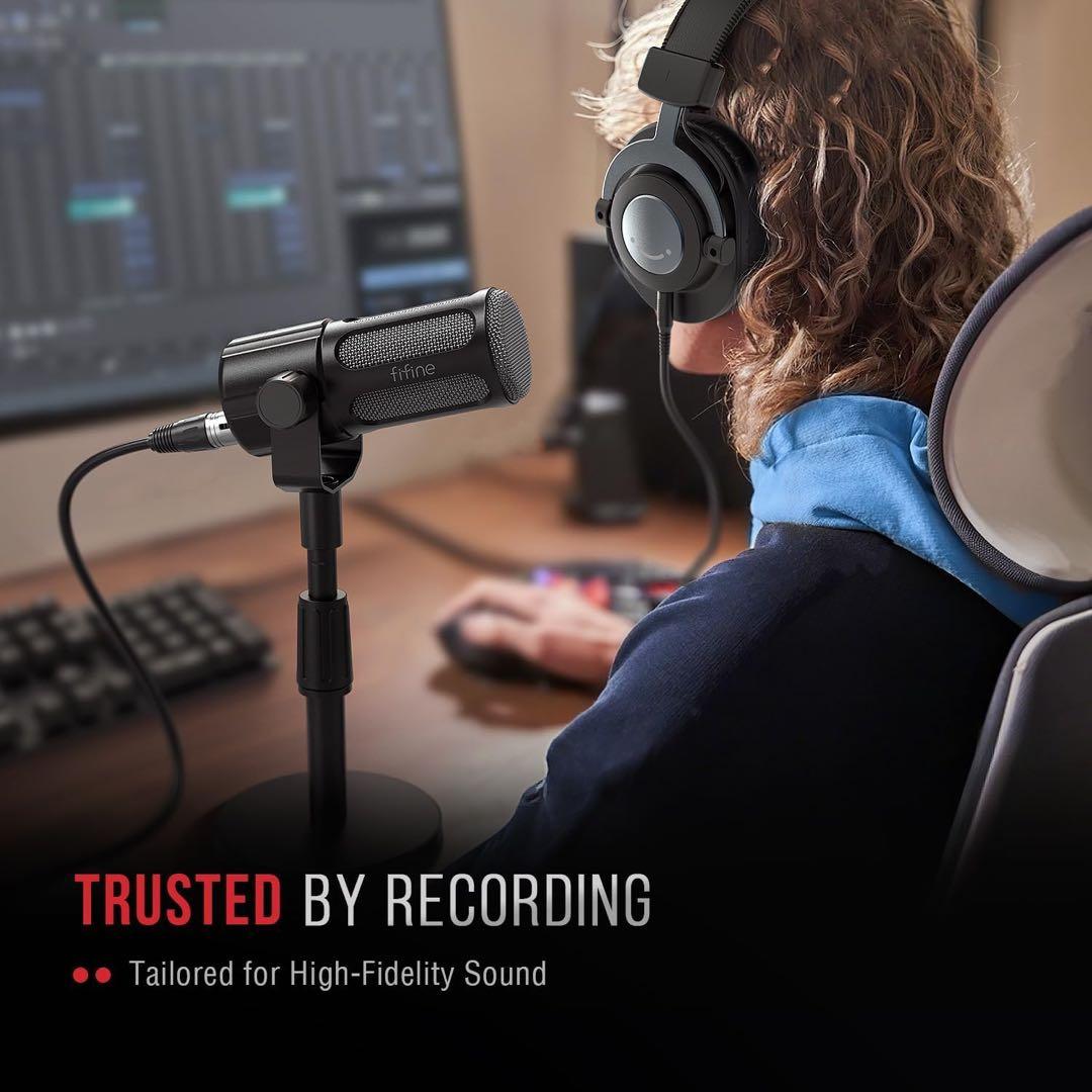 FIFINE XLR 高性能 ダイナミックマイク XLR端子のみ搭載 同