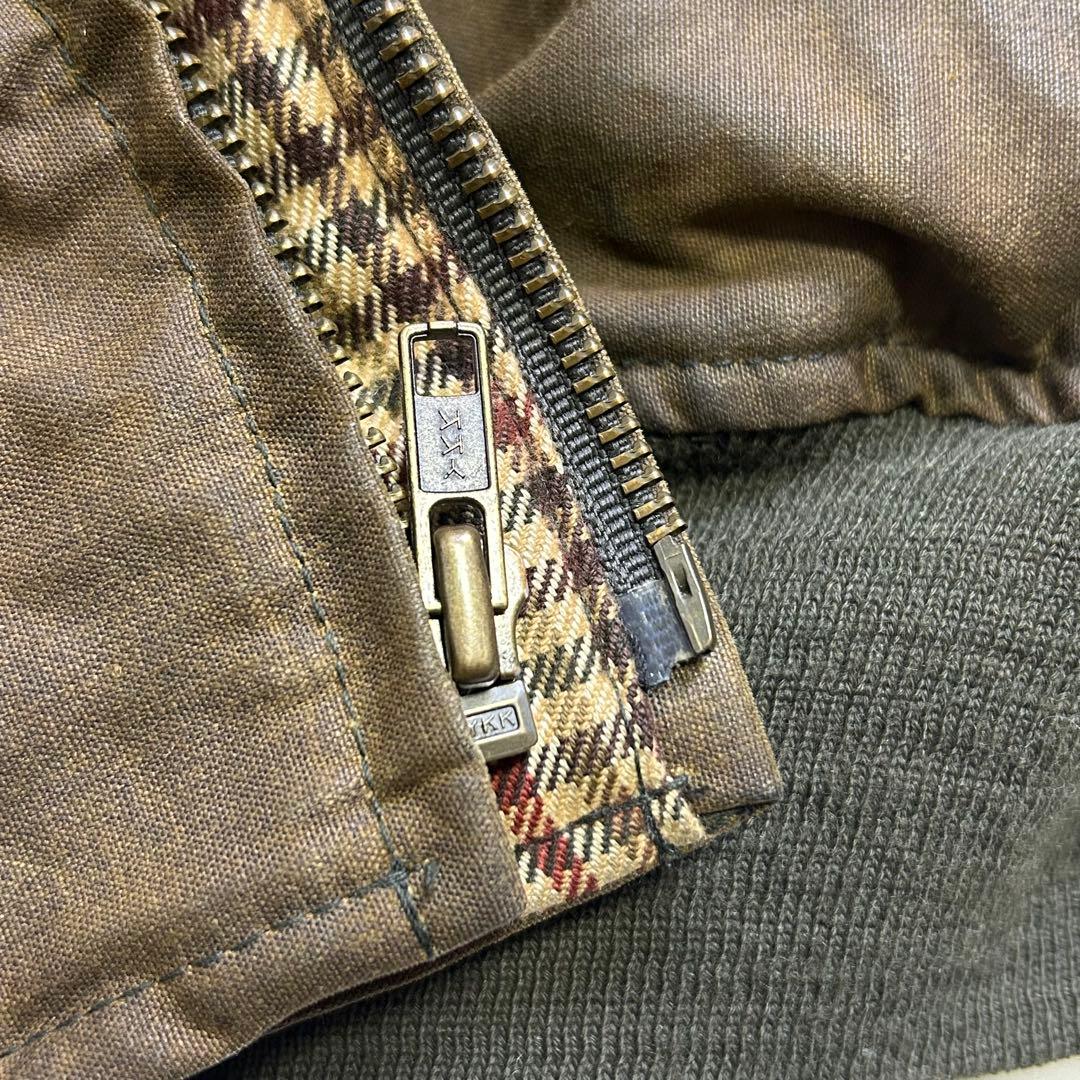 【USA製】ポロラルフローレン オイルド スイングトップ コーデュロイ襟 M