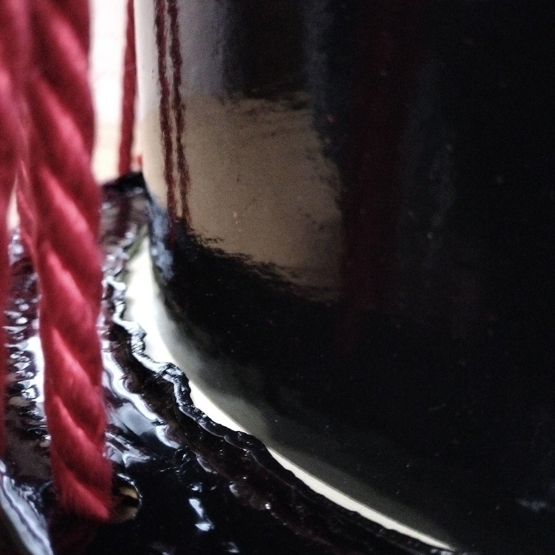 担ぎ太鼓1.2尺　締太鼓　和太鼓 　天然皮革　ストラップ付き　中古品⑫