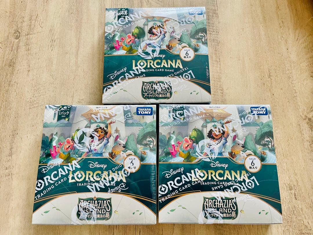 ディズニーロルカナ アーケイジアと魔法の島 3BOX 新品未開封