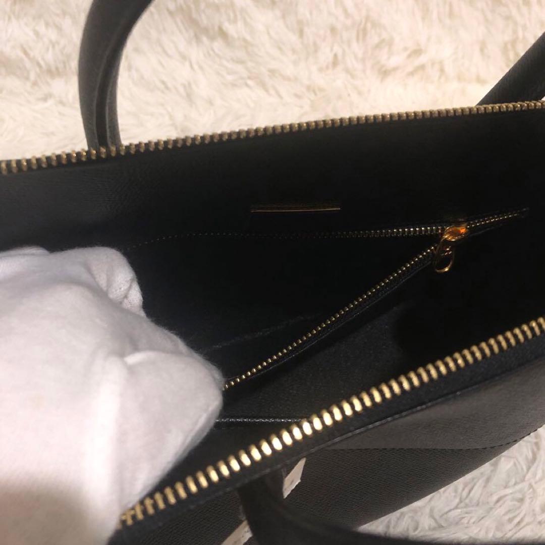 未使用✨銀座 和光 レザー ハンドバッグ ブラック
