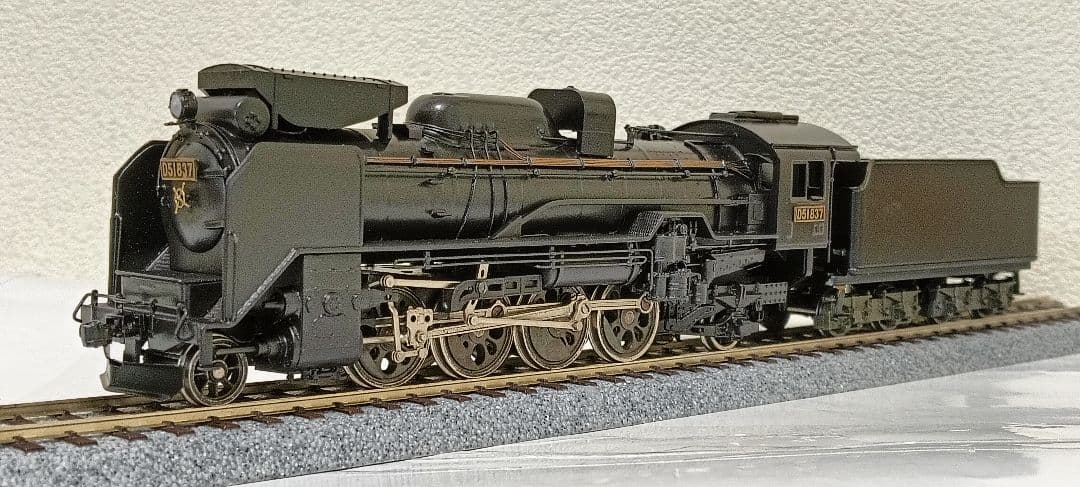 HOゲージ アダチ Ｄ51重装備蒸気機関車、メンテナンス済