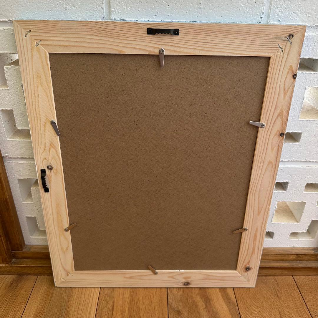 みみmama★65mm木幅ヘザーブラウンＭサイズ対応額縁★ホワイト2点