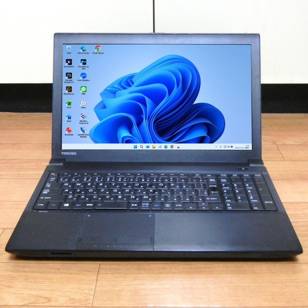 i7 SSDで快適 メモ8G オフィス付 東芝 dynabook ノートパソコン