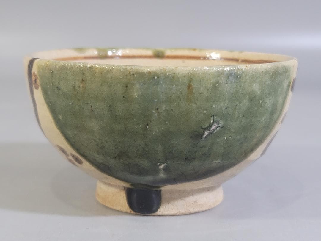 DT392 青織部 碗 五件 共箱 時代物