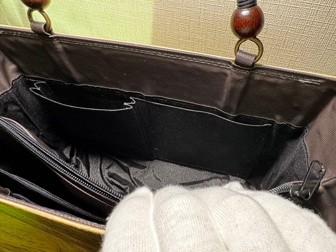 【未使用品】さくら桟敷　月ごよみバッグ　和装用バッグ　正絹帯地仕上