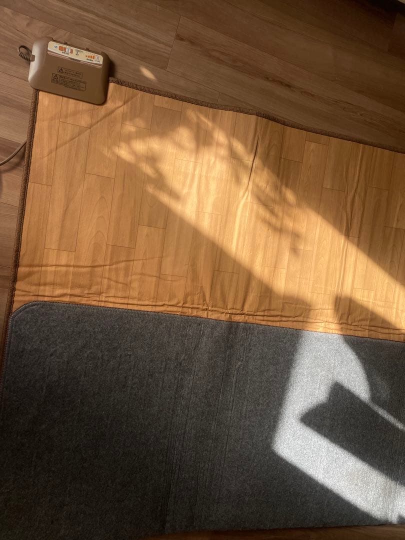 電気毛布 176cm x 176cm 浅褐色