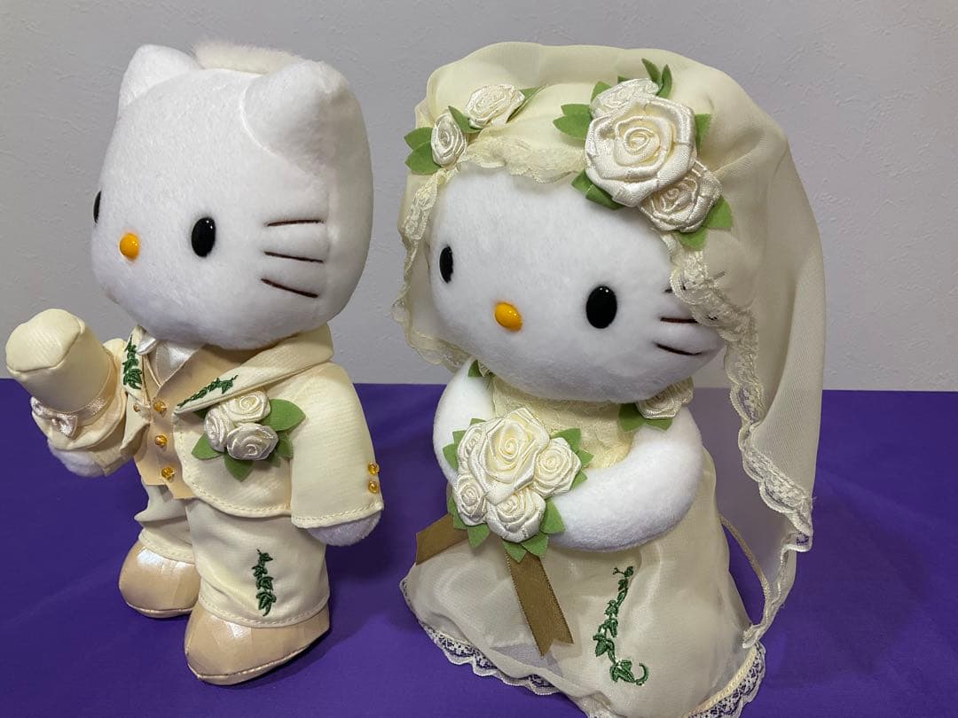 ハローキティ ウェディング　ぬいぐるみセット