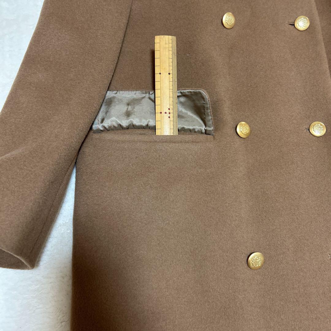 ブルックスブラザーズ チェスターコート ロングコート ダブル 金ボタン カシミヤ