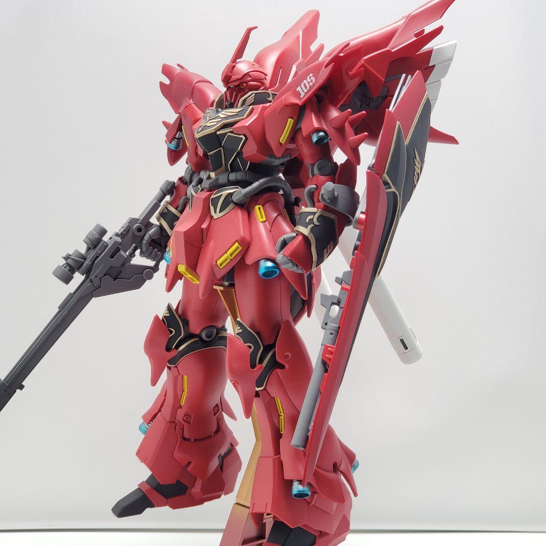 HGUC シナンジュ 塗装 完成品 バンダイ ガンプラ 1/144