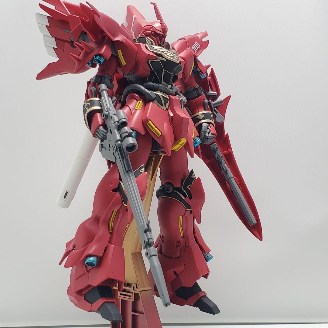 HGUC シナンジュ 塗装 完成品 バンダイ ガンプラ 1/144