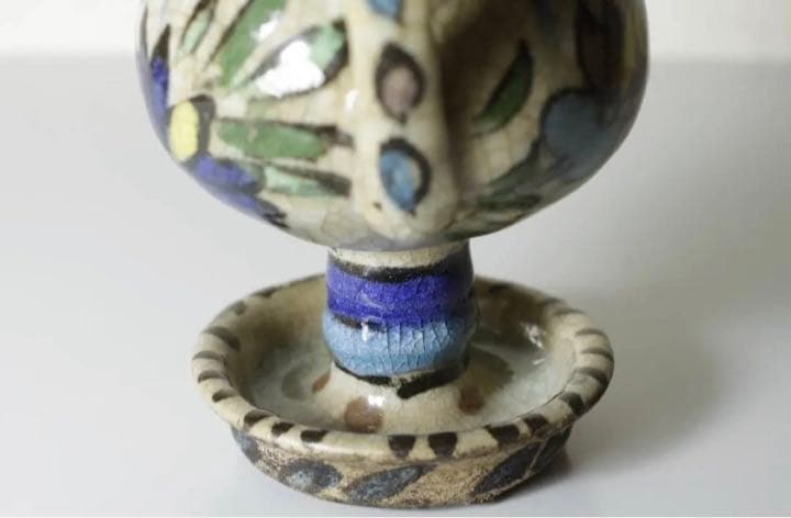 18世紀 ペルシャ 彩陶灯火器