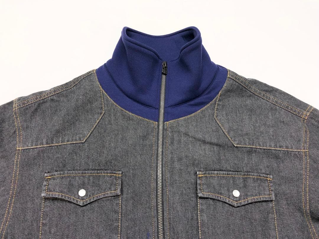 ○★訳有り新品未使用　FACETASM　デニムスウェットジャケット　4　ブラック